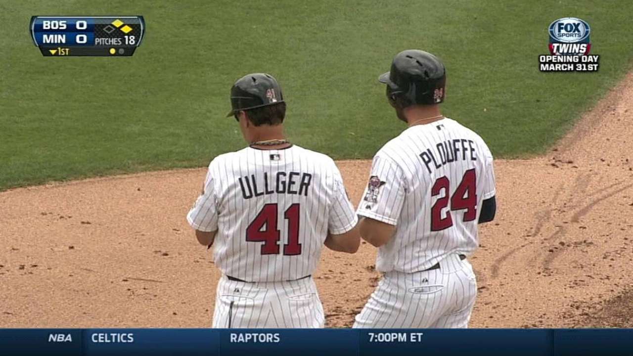 Plouffe notches two hits, but Twins fall to Red Sox