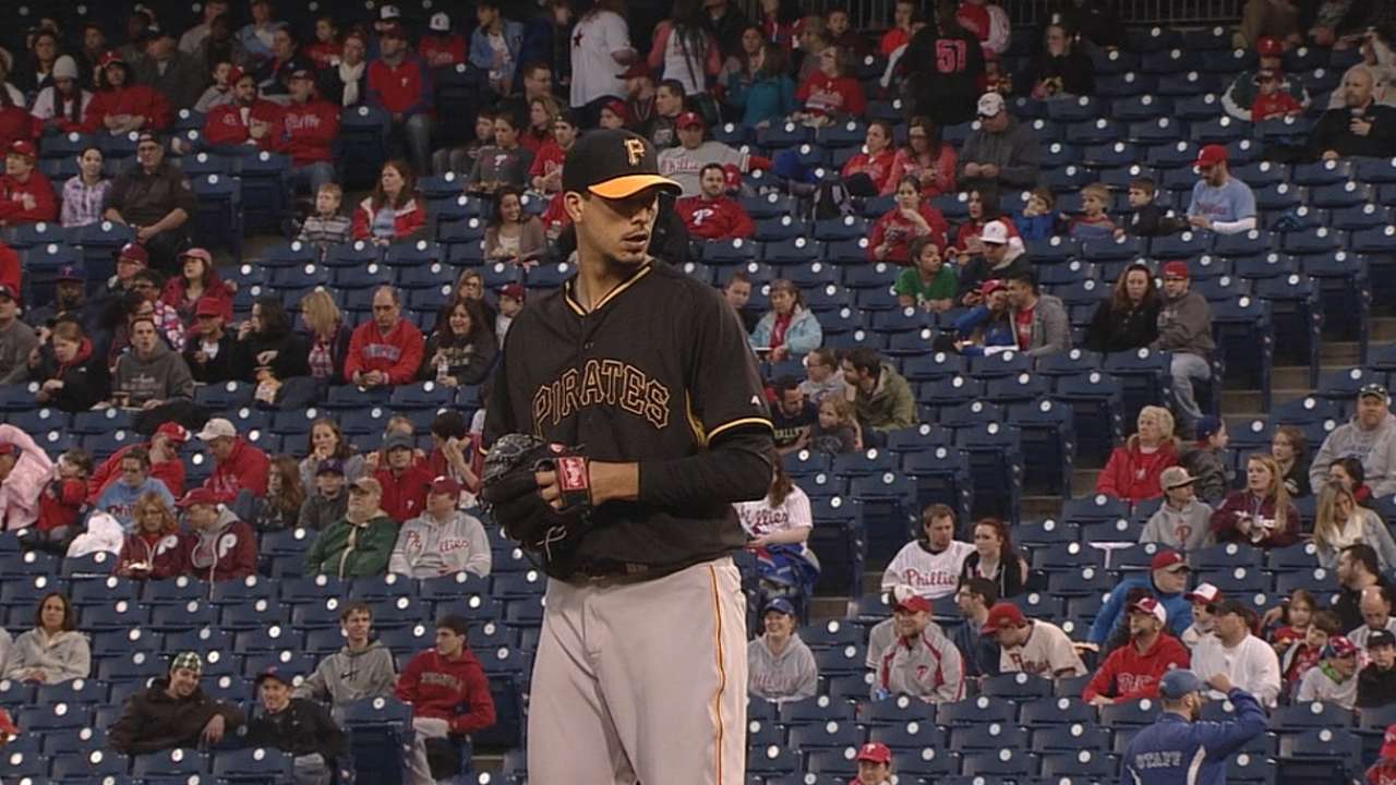 Pirates blank Phillies, while Walker leads offense