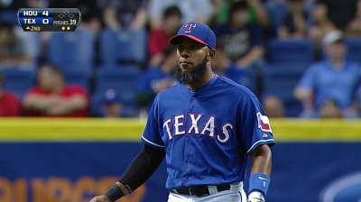 Andrus sets Rangers' Opening Day record