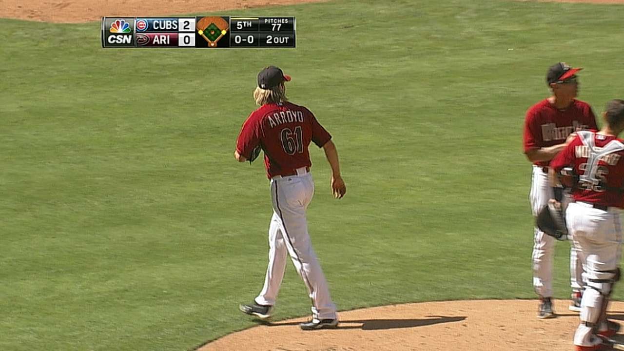 Arroyo sharp in return to mound in spring finale