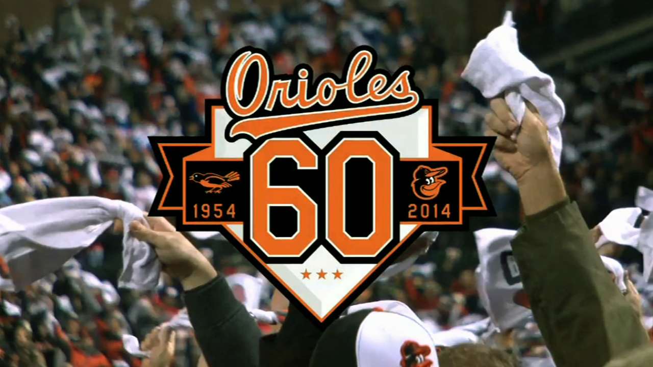 Orioles celebrate 60 years with eye on future