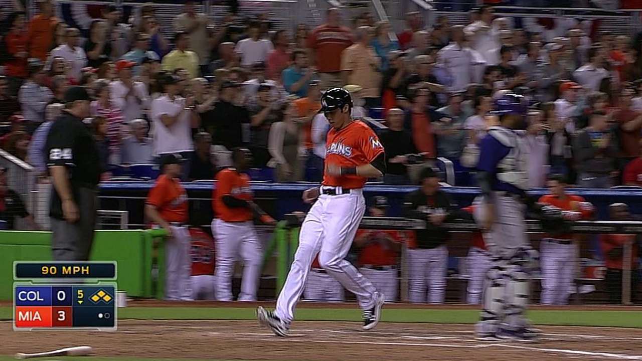 Marlins try McGehee at cleanup against lefty
