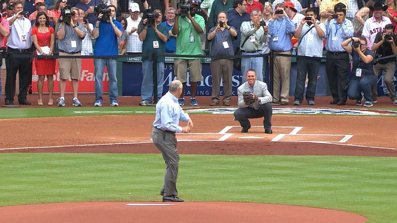 Ryan-Biggio first pitch a proud moment for Houston