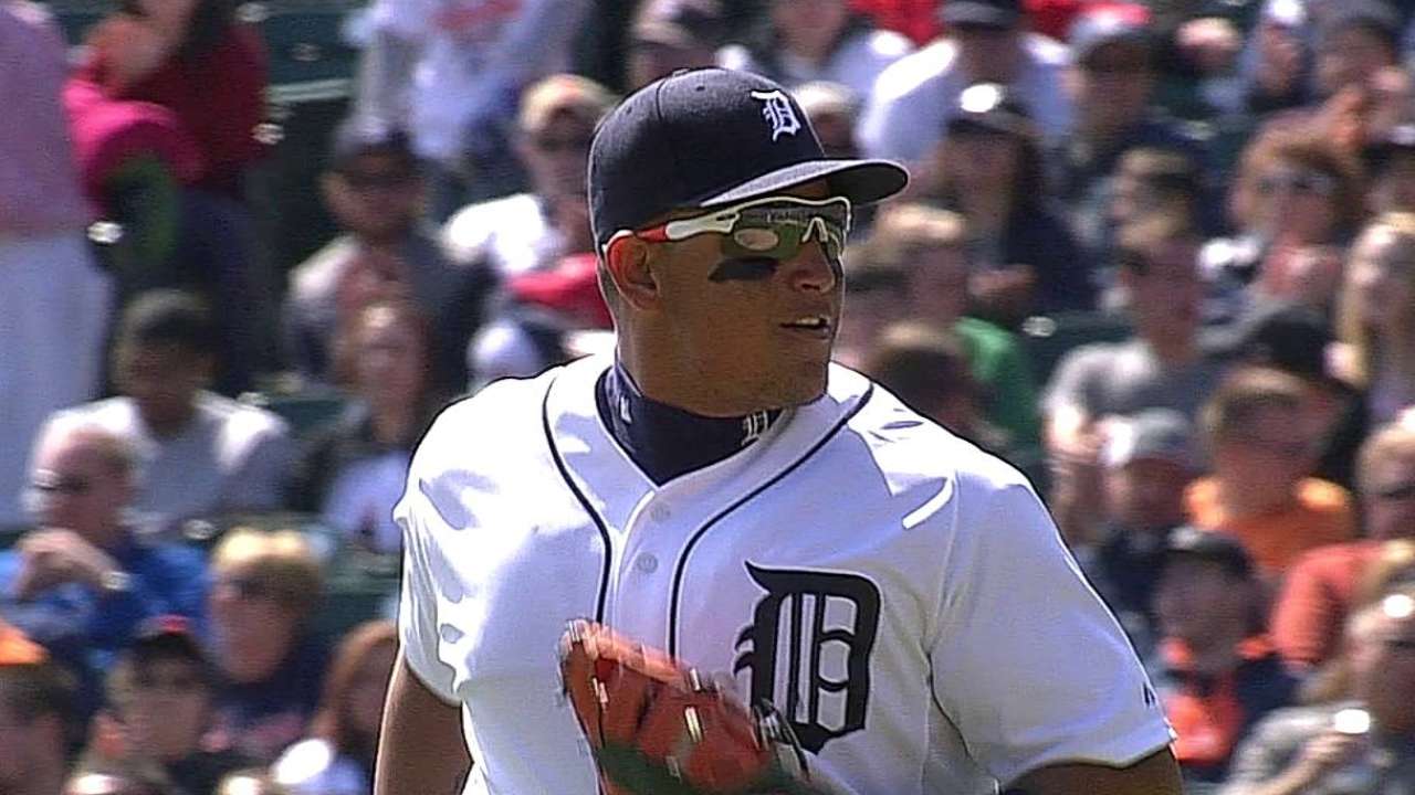 Miggy back at third base for opener in LA