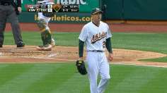 Kazmir dazzles in debut with A's, dominating Tribe