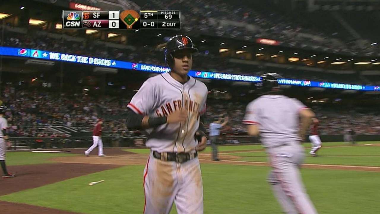 Hudson blanqueó a D-backs en debut por Gigantes