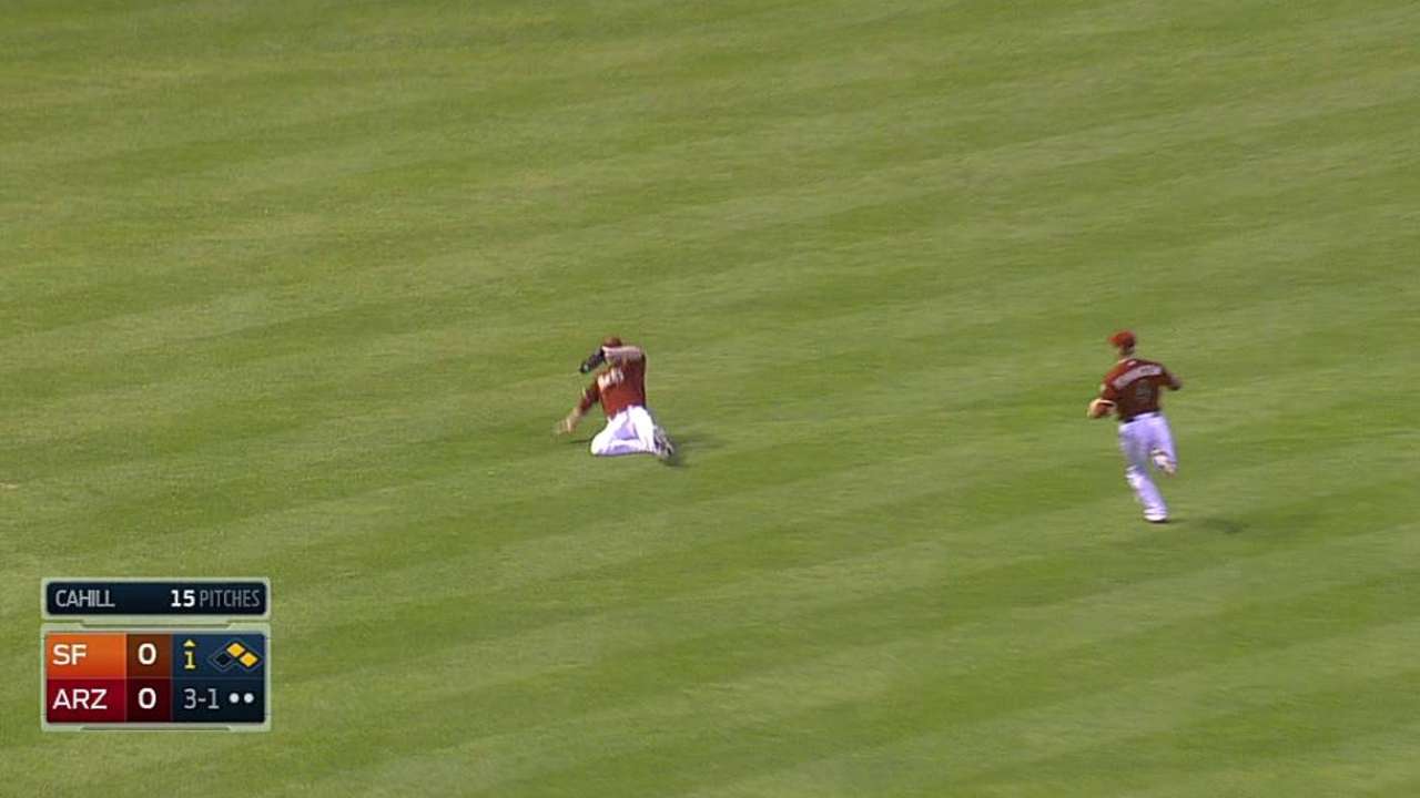 D-backs stymied despite Cahill's solid outing