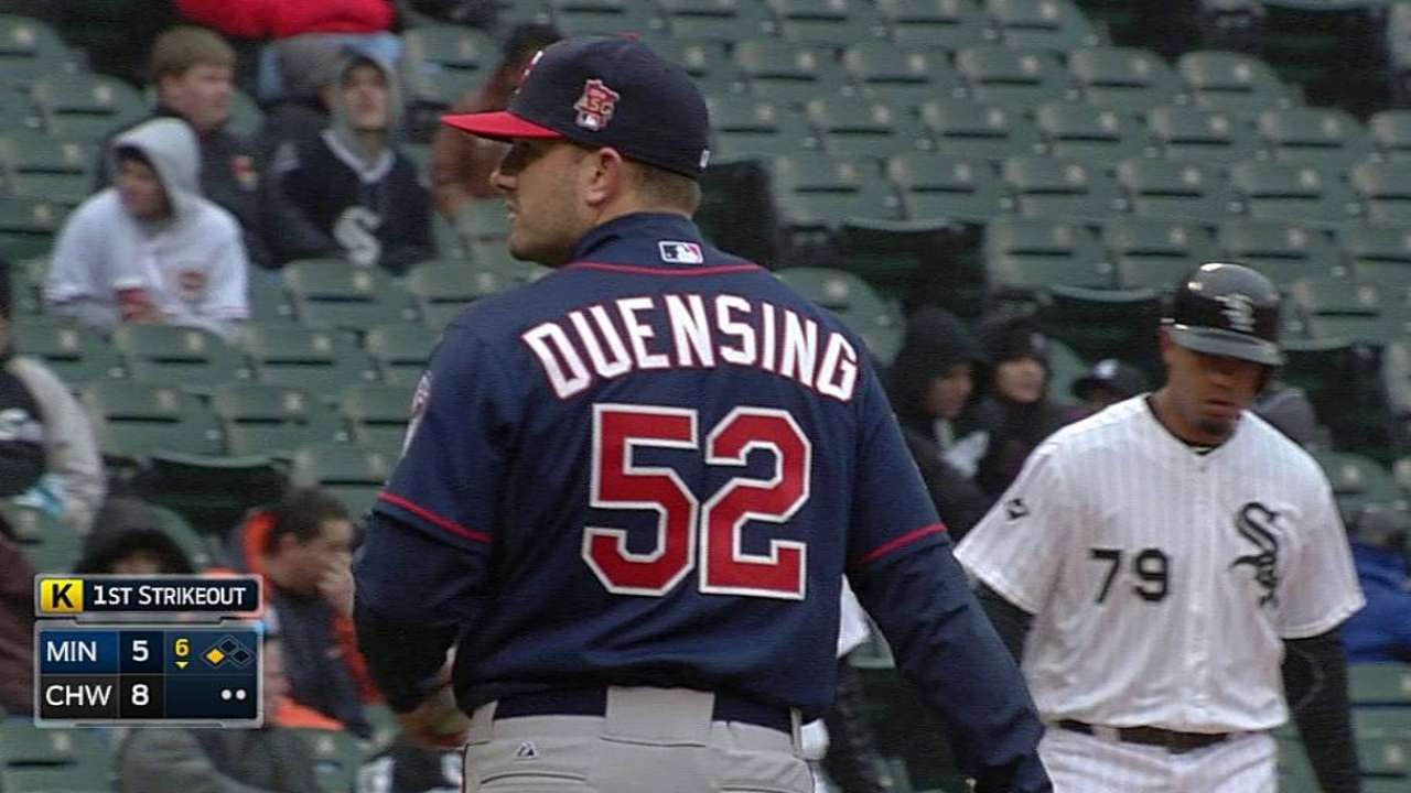 Duensing activated from paternity list; Tonkin optioned