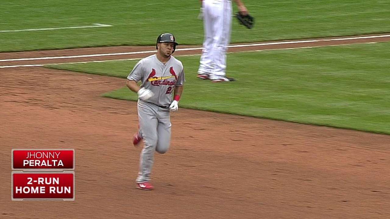 Peralta's homer, Jay's double spark offense in win
