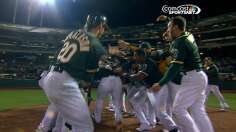 Walk-off shot of Coco lifts A's in 12th inning
