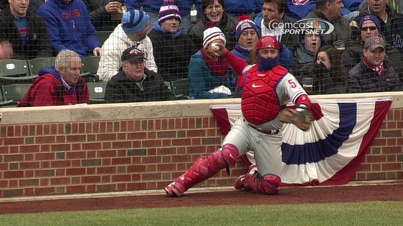 Ruiz gets first break from behind the plate