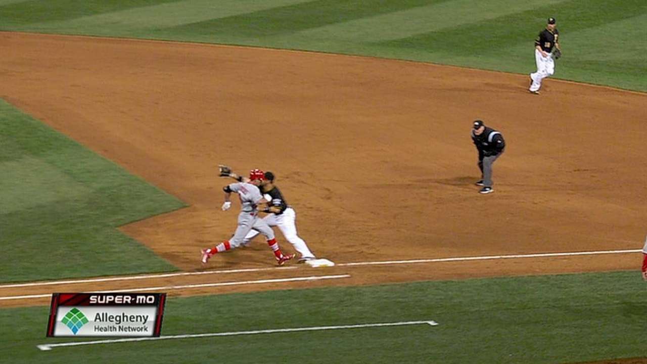 Pirates' defensive gem prolongs Bourjos' slow start