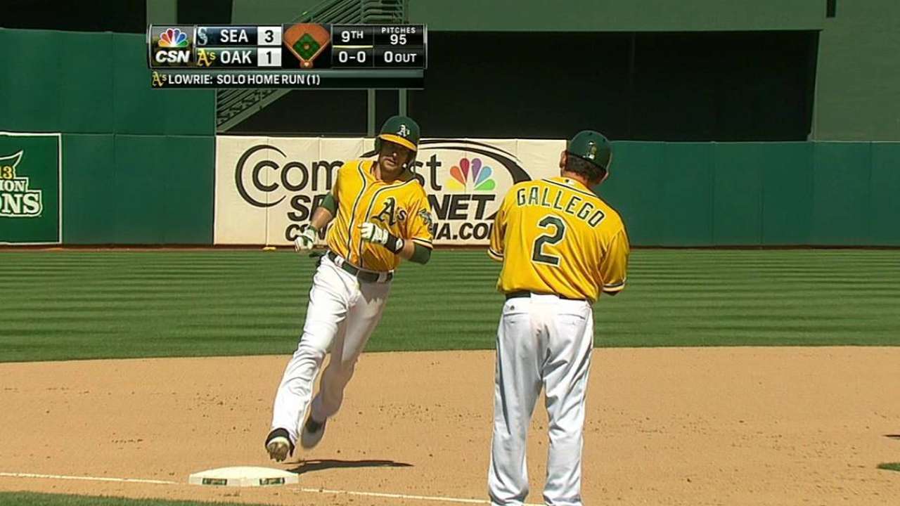 A's struggle to support Straily vs. Felix, Mariners