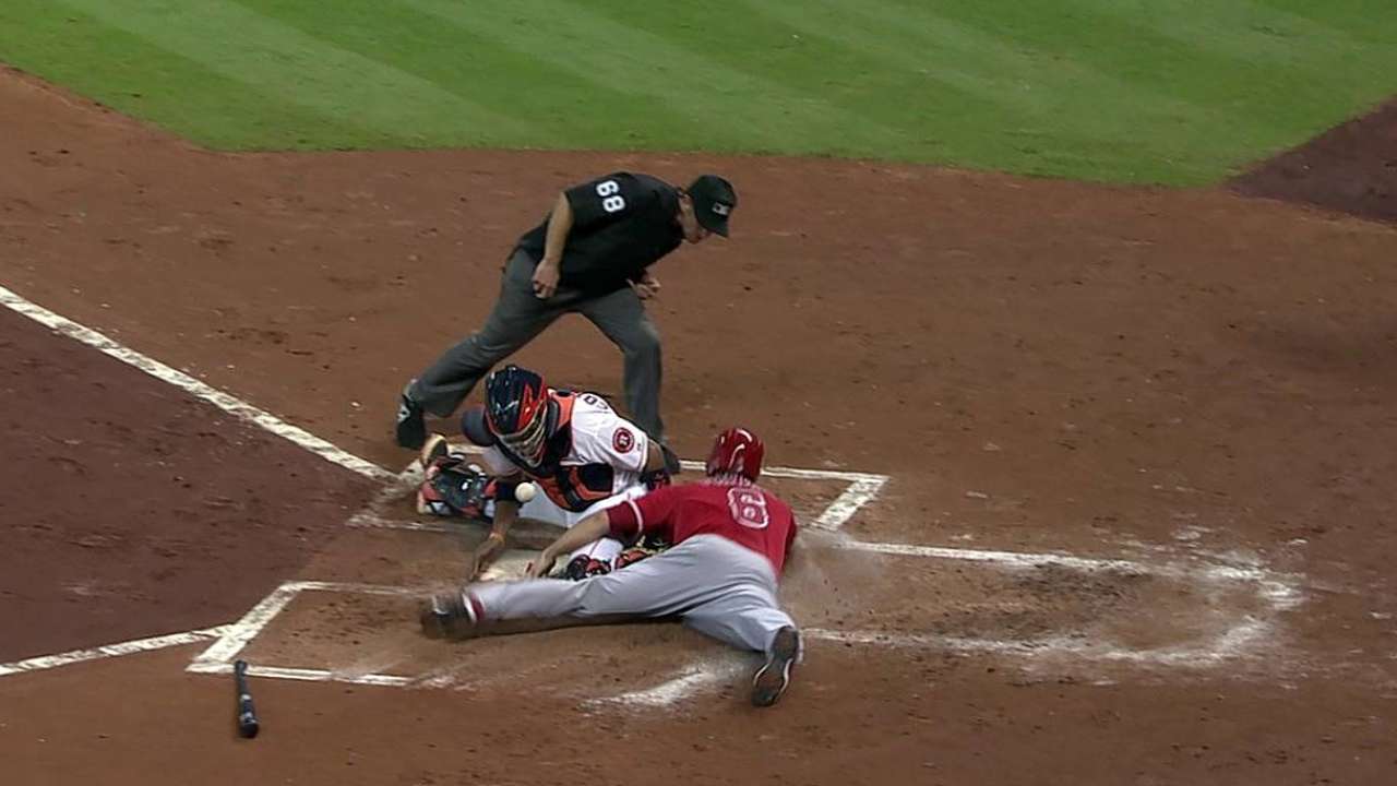 Angels still navigating new home-plate rules