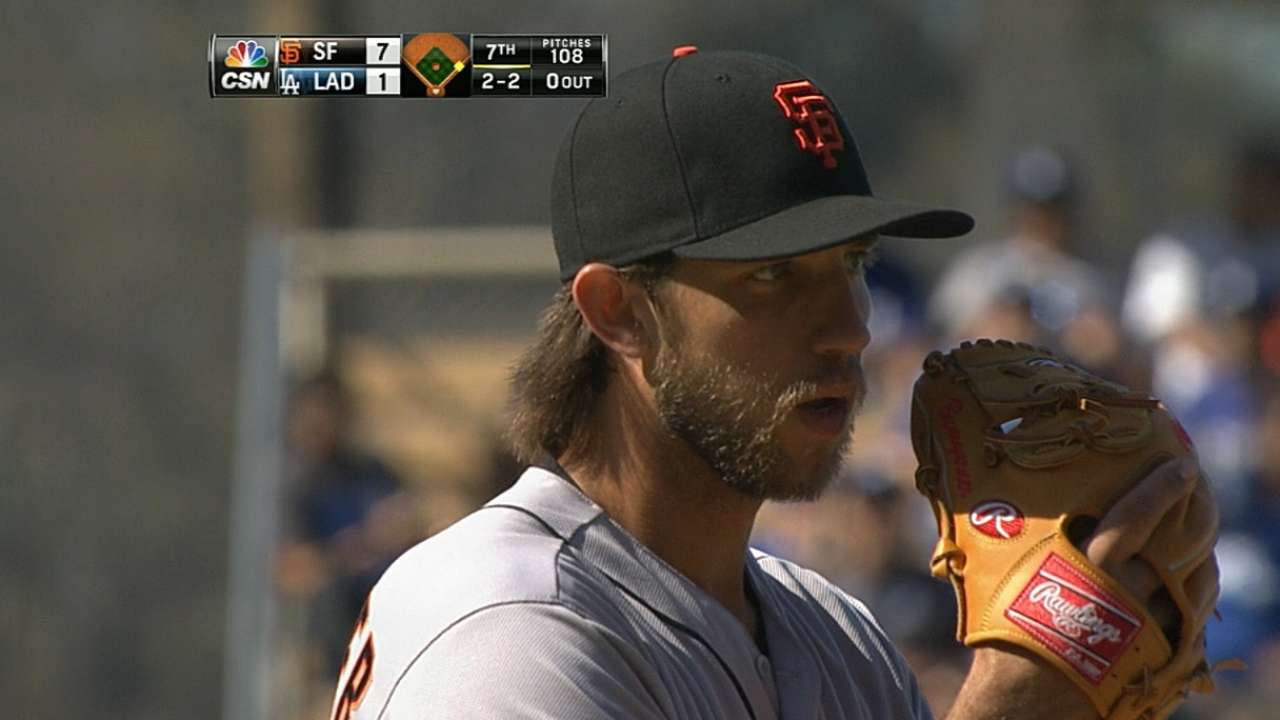 Bumgarner's 50th win comes pretty quickly