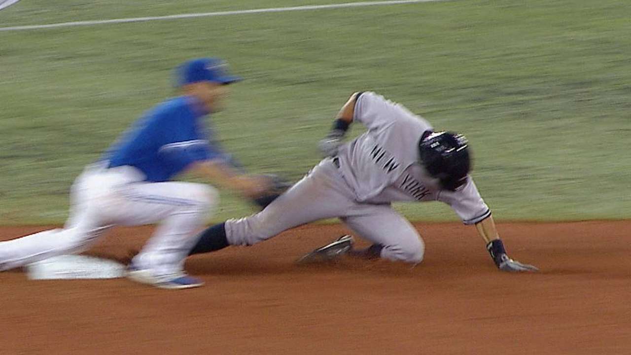 Call on steal stands after Gibbons' challenge