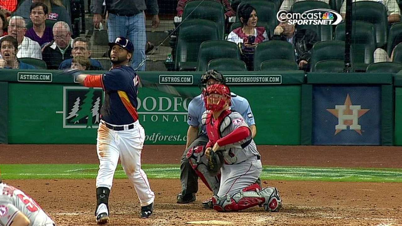 Astros hundieron a Angelinos con 5 cuadrangulares