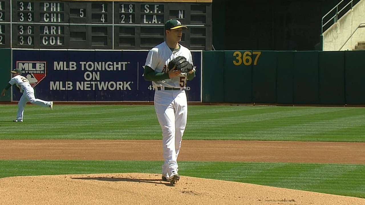 Young perfect in two innings in bullpen debut