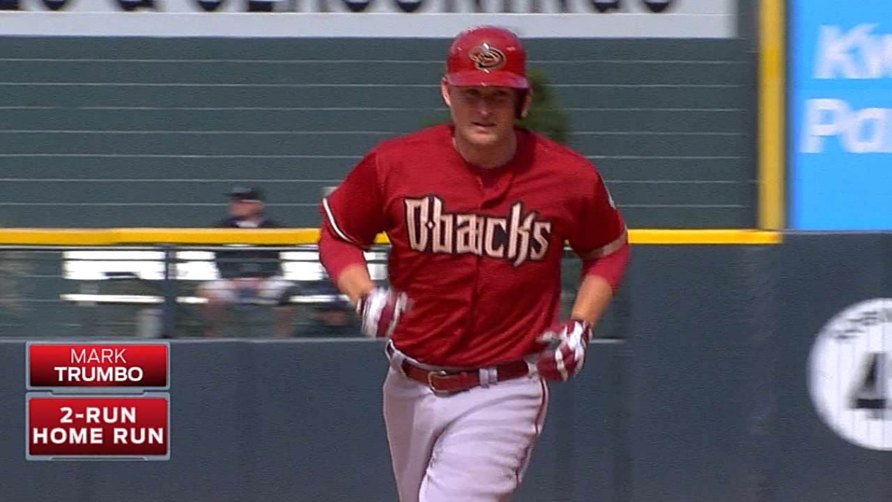 Trumbo flashing plenty of power for D-backs