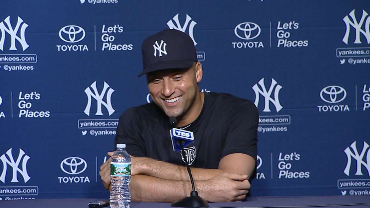 Jeter: 'Butterflies' at final home opener
