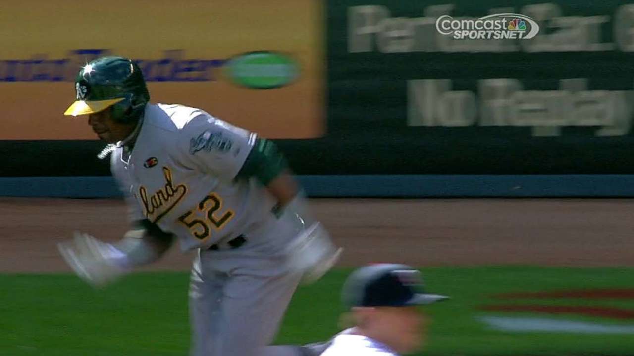 Céspedes encabezó victoria de Atléticos vs. Mellizos