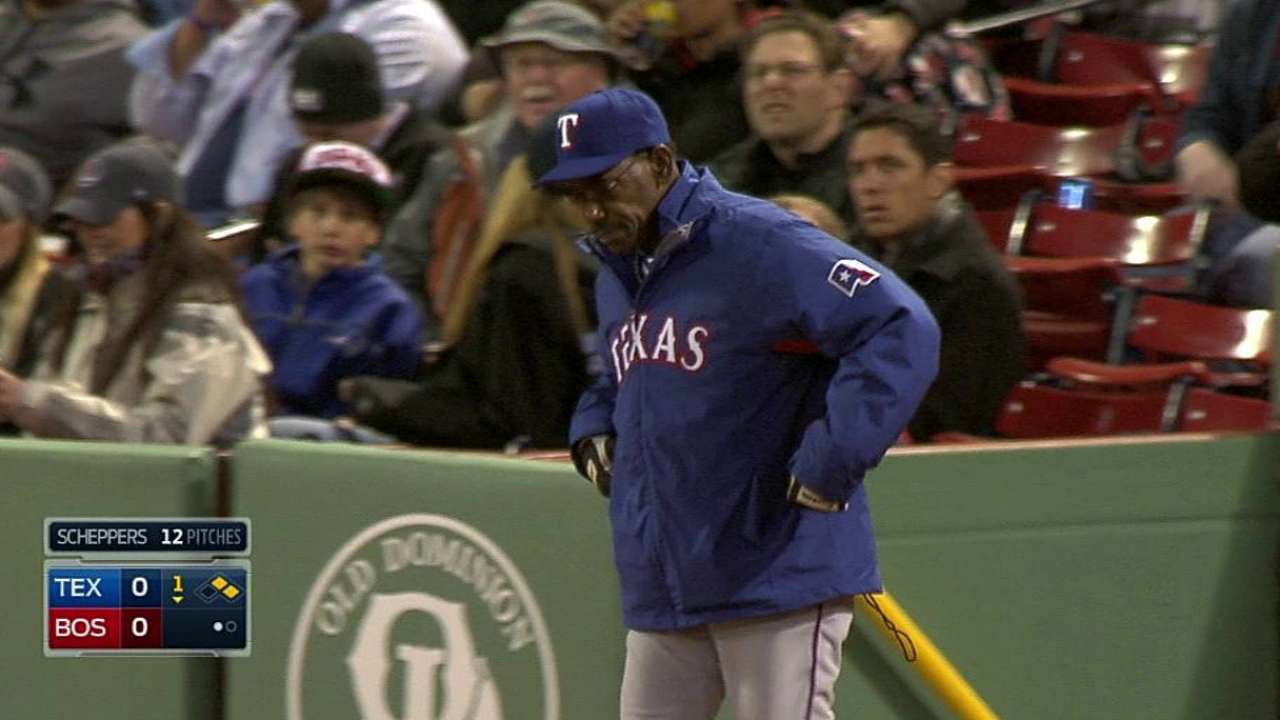 Wash, Rangers lose first replay challenge vs. Sox