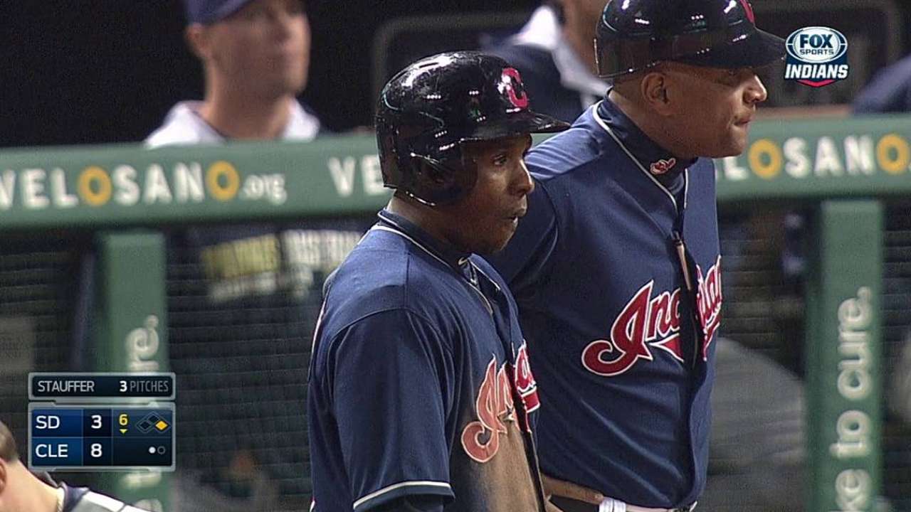 Tribe recalls Morgan to bolster outfield depth