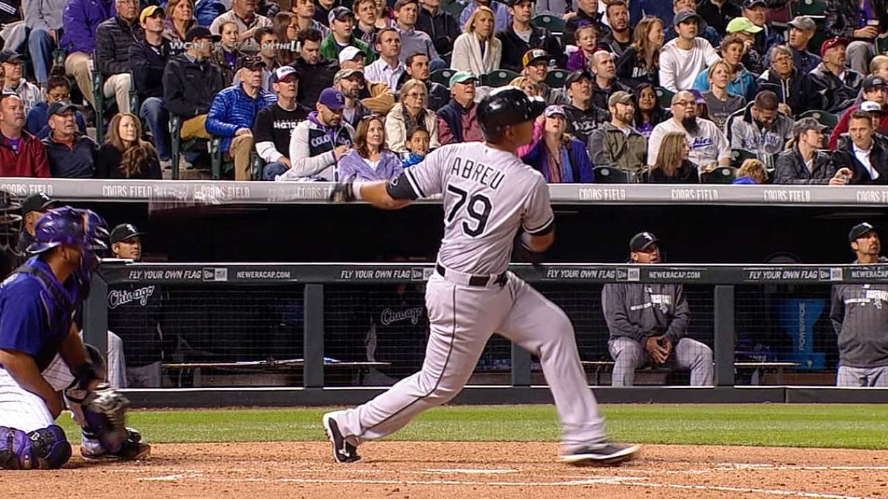 Mom's words, first home runs help Abreu relax