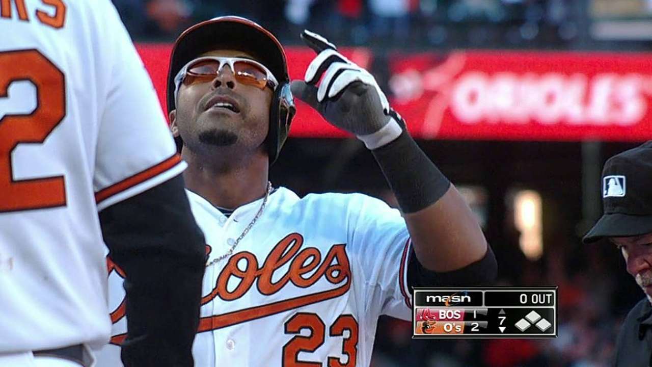 Charming debut: Cruz's clutch homer lifts O's