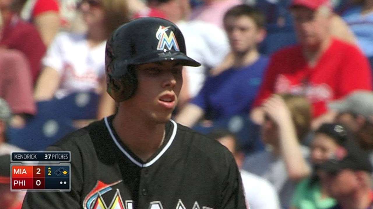 Sophomore year finds Yelich coming into his own