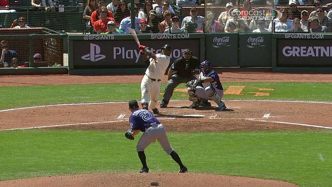Sandoval batting fifth in lineup after breather
