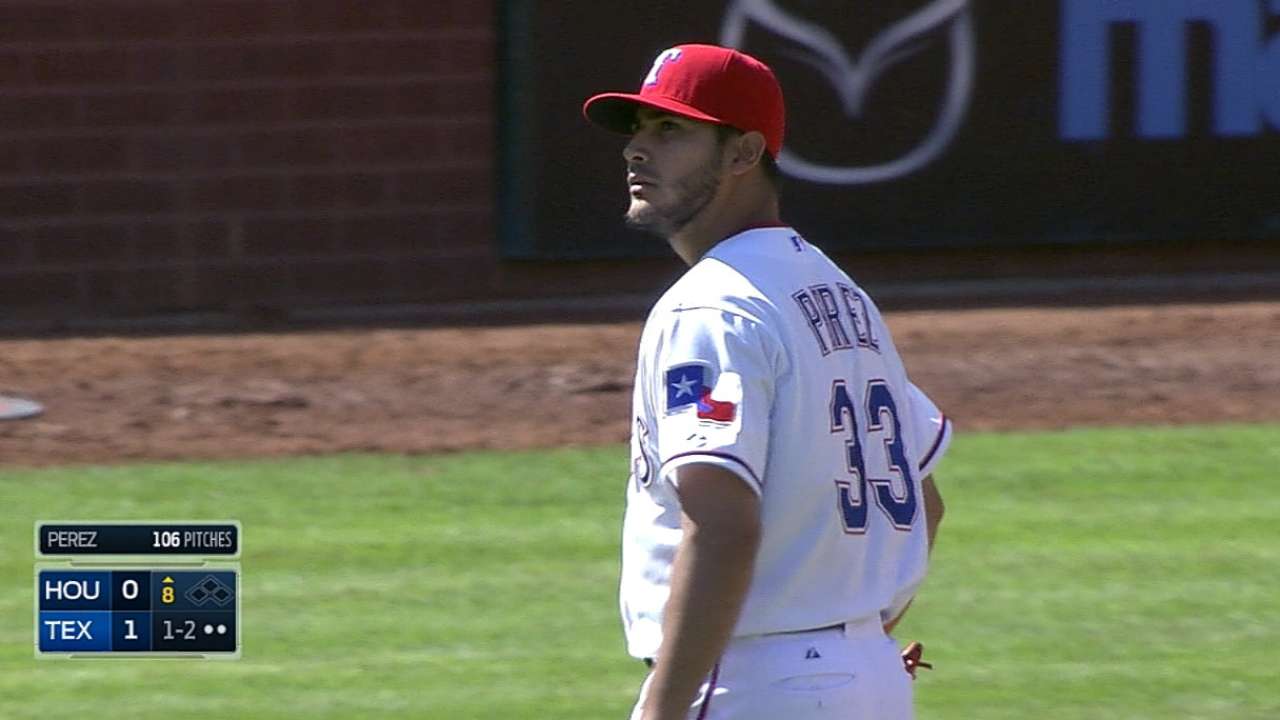Perez impresses, makes strides on mound