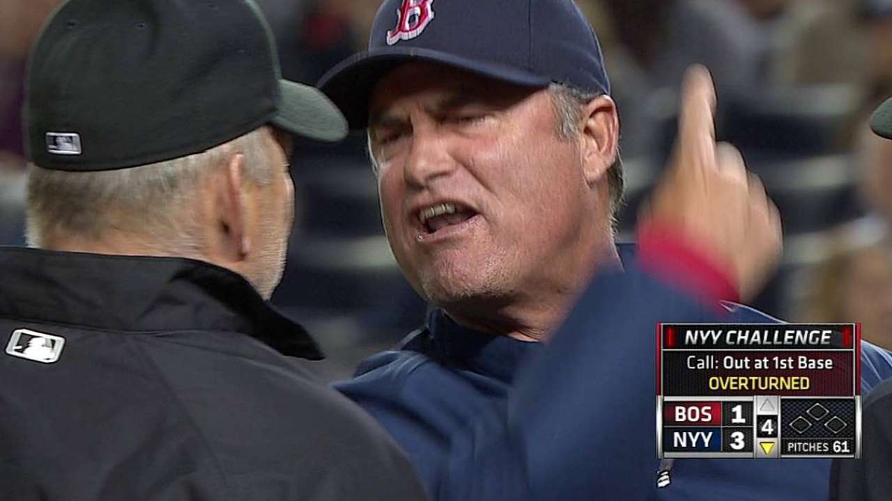 Manager ejections down in season's first month