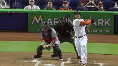 Marlins' bats come alive to end eight-game skid