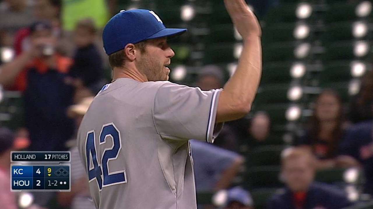 Holland answers call to finish victory over O's