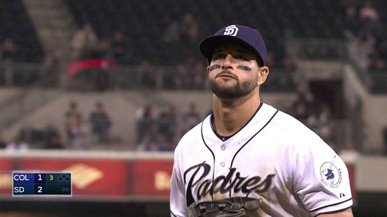 Alonso fields grounders at third base just in case