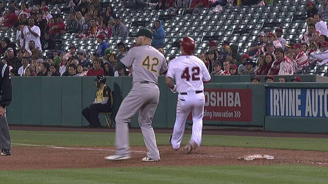Angels' Calhoun to DL after turning right ankle