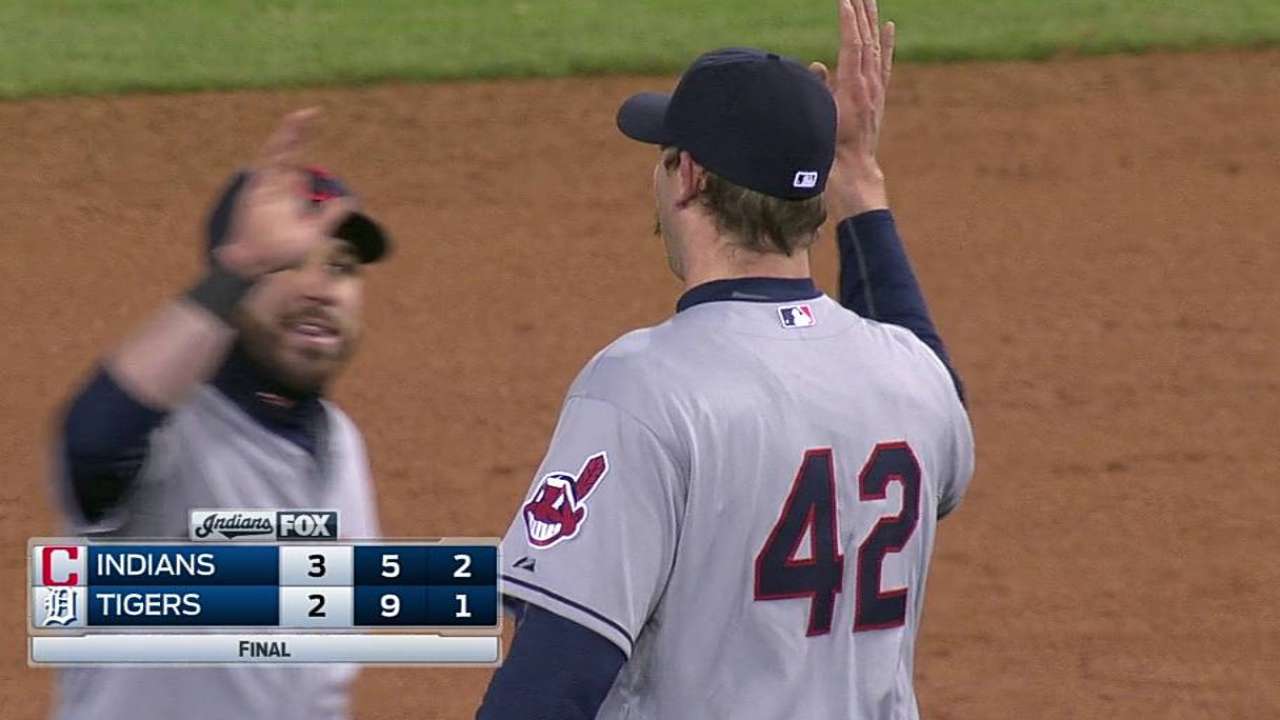Axford bounces back with save, works on control