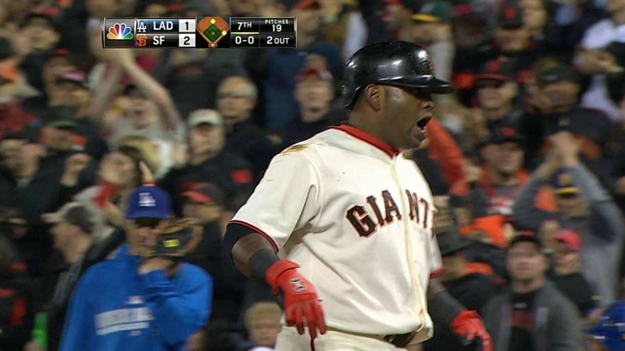 Sandoval drops a spot in the lineup