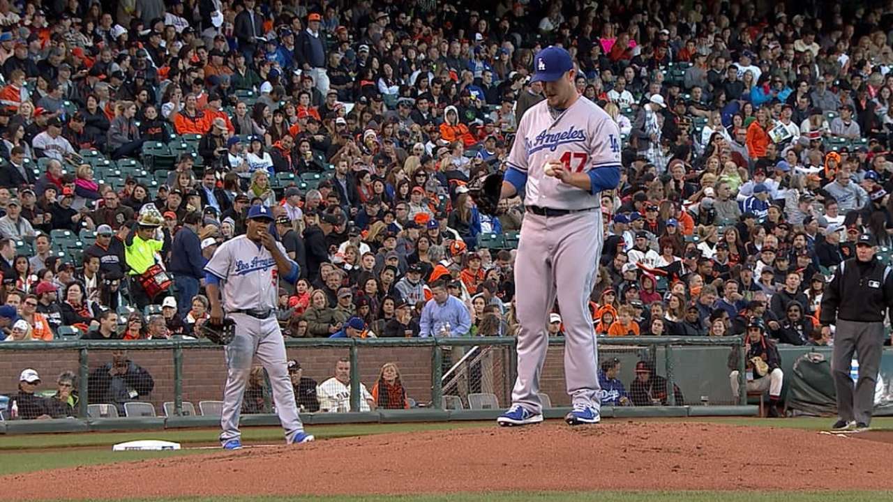 Dodgers fall short despite Maholm's solid outing