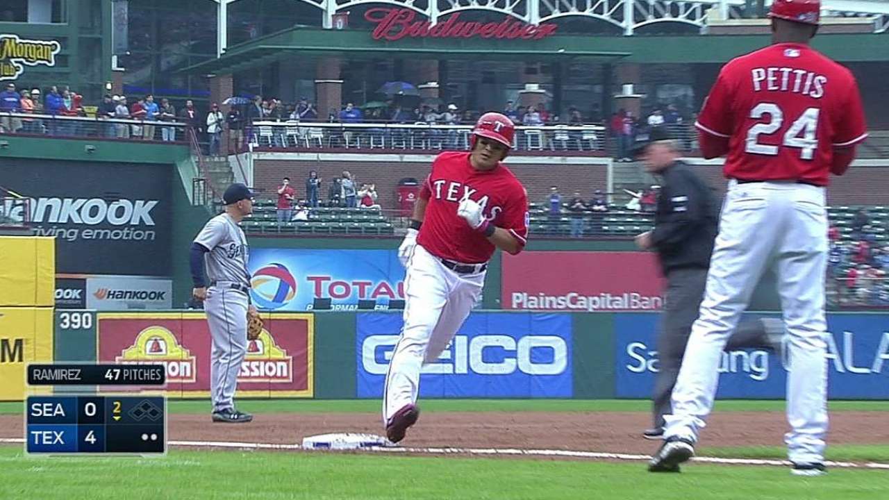 Rangers turn to small ball to top Mariners in finale