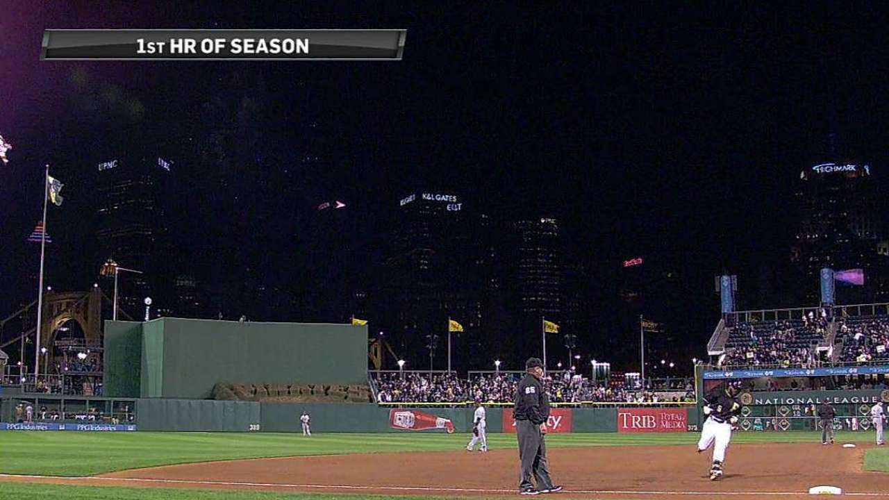 Harrison's heroics get Pirates' bats going in win