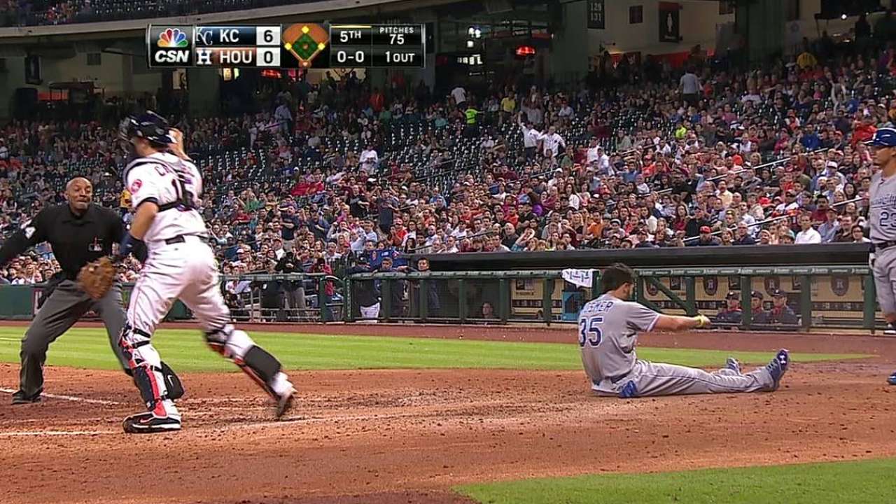 Astros unable to get bats going against Shields