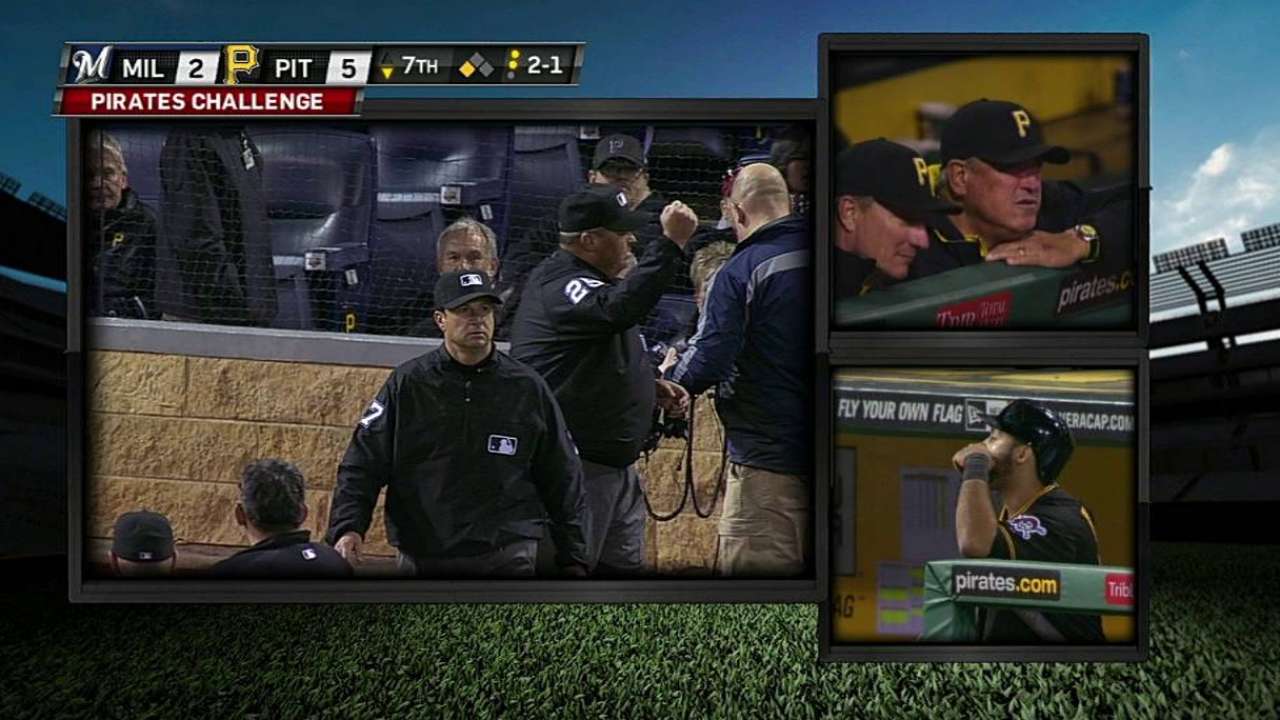 Hurdle loses challenge on stolen-base attempt