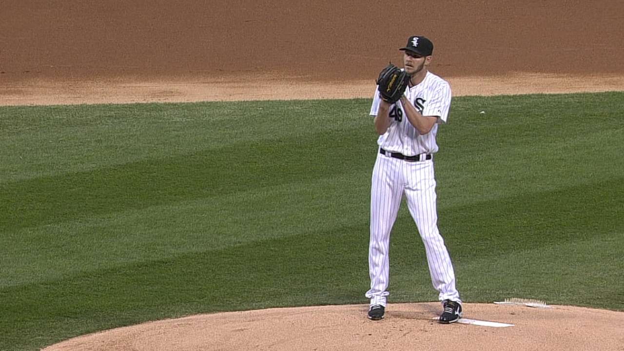 Sale changes things up with pitch selection