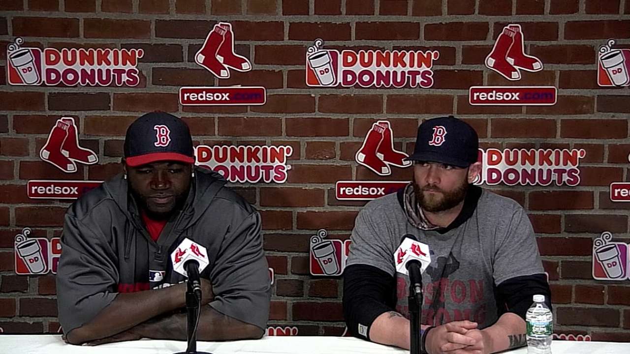 Papi, Gomes expect emotional Patriots Day