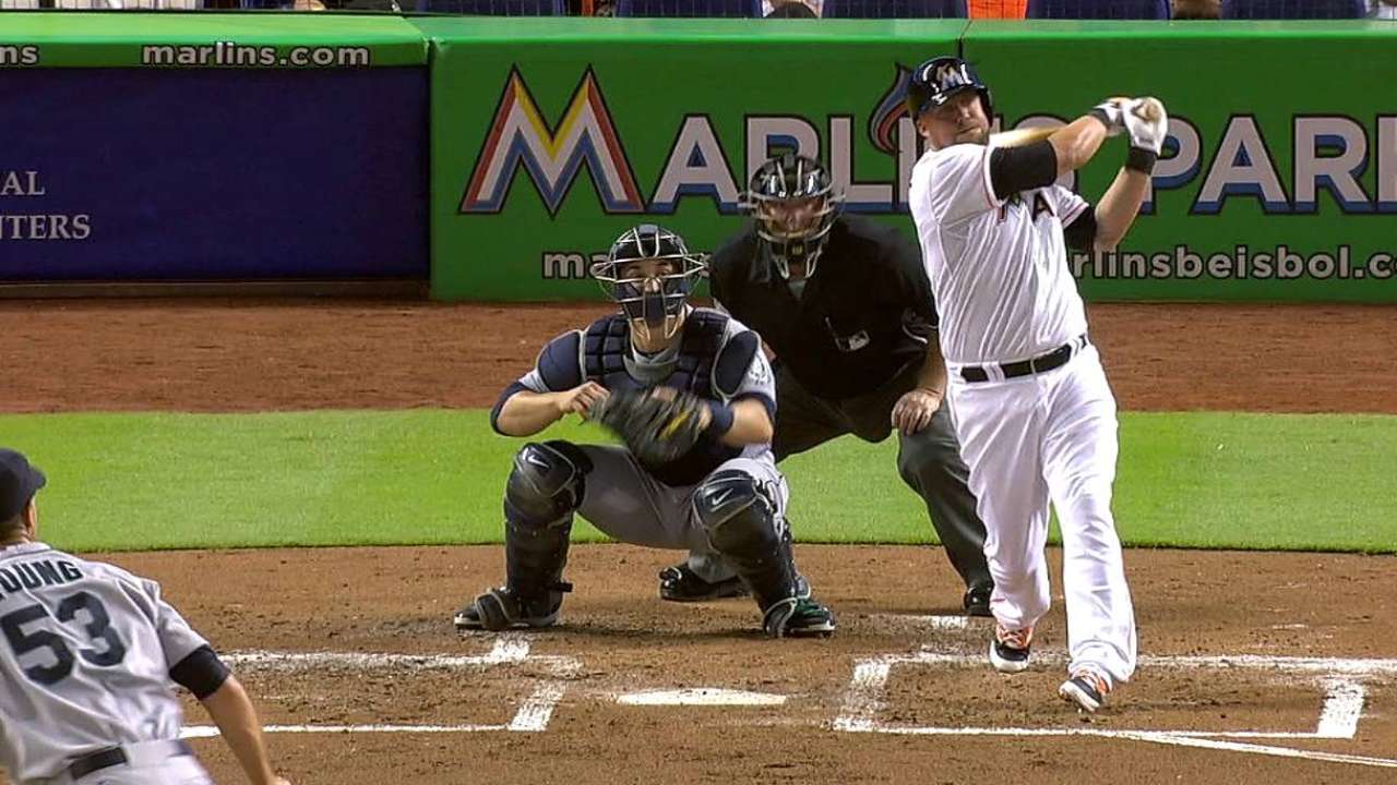 McGehee proving to be a hit at Marlins Park