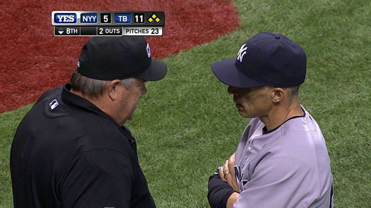Cabral designated after plunking three batters