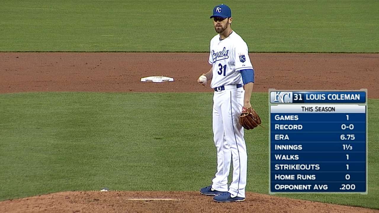 Coleman sharp in closing out Royals victory