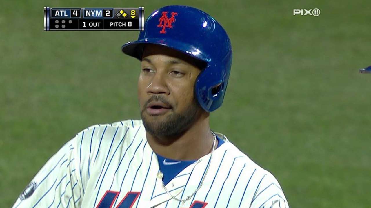 Duda's drive, Mets' rally fall short vs. Braves
